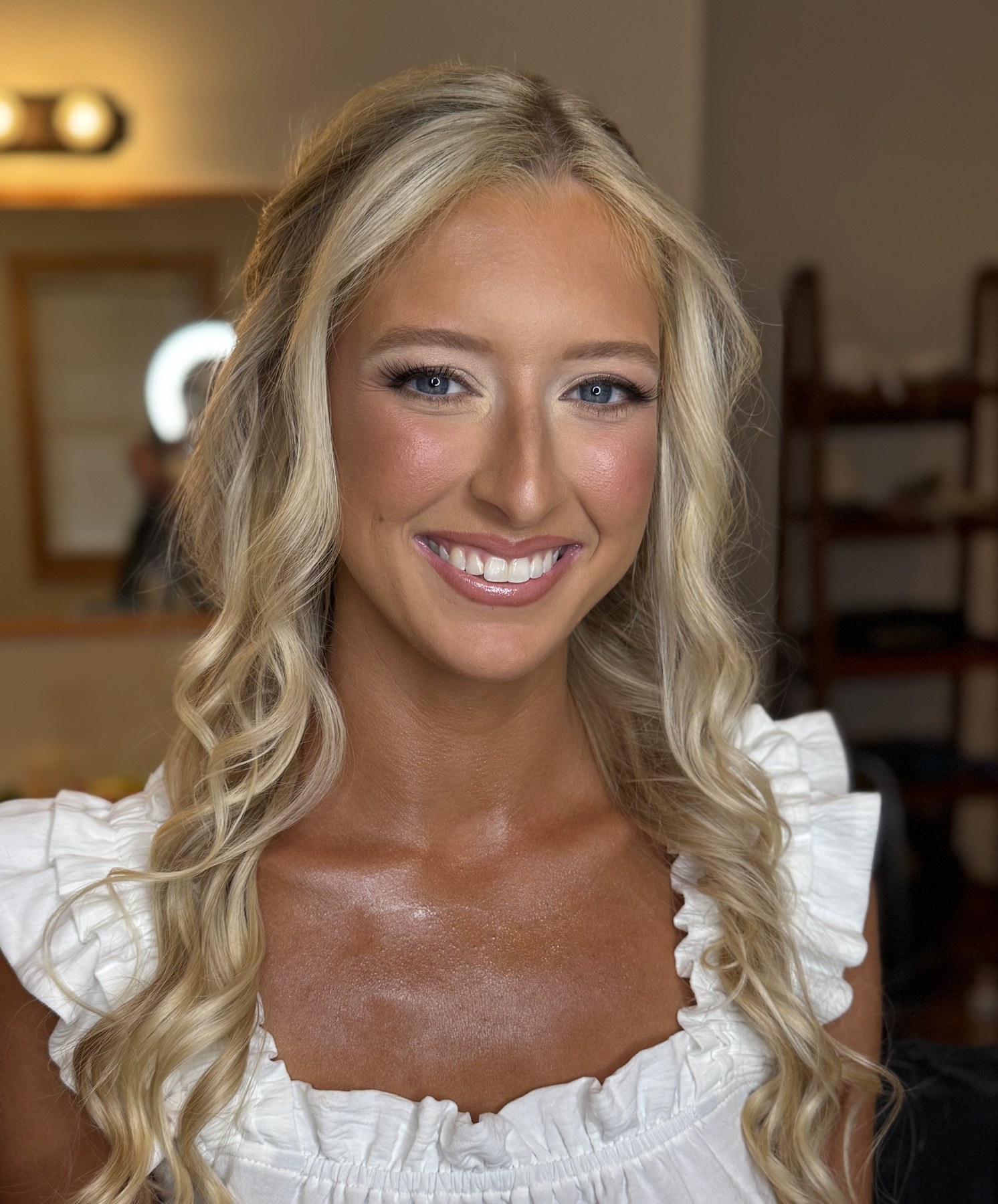 Soft glam with beach waves