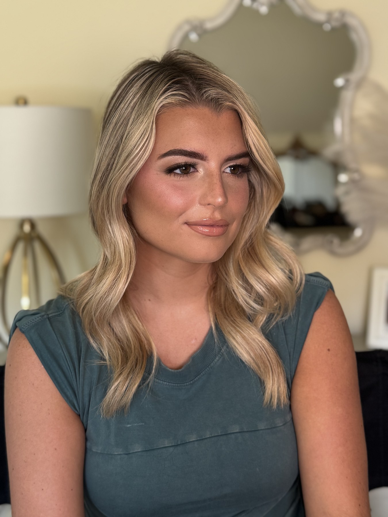 Polished glam makeup